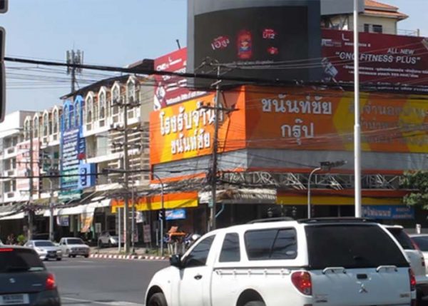 ป้ายโฆษณา led สมุทรสาคร สี่แยกตลาดมหาชัย